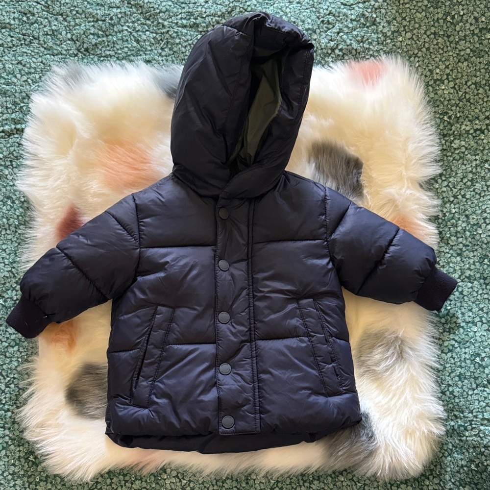 Zara Baby Navy Puffer Jacket